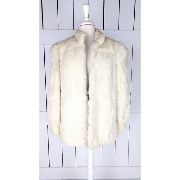 Vintage rabbit fur jacket genuine fur coat - Picture 2 of 6